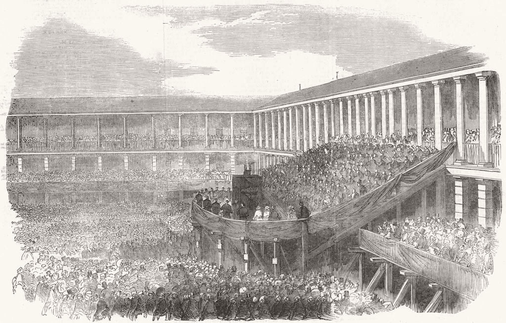 HALIFAX. Sunday-school Jubilee Commemoration in the Piece hall, Halifax 1856